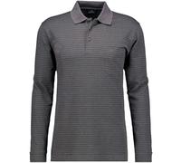 RAGMAN Herren Softknit-Polo Jacquard, Langarm Grau-Melange-194, XXL