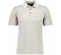 RAGMAN Herren Softknit-Polo Jacquard Walnuss-875, L