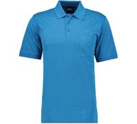 RAGMAN Herren Softknit-Polo mit Brusttasche, Kurzarm Aqua-745, M