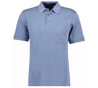 RAGMAN Softknit Regular Fit Poloshirt Kurzarm blau
