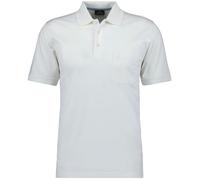 Ragman Herren Poloshirt Softknit Regular Fit Kurzarm mit Brusttasche Ecru M