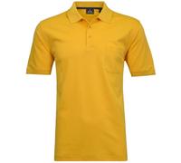 RAGMAN Soft Knit Regular Fit Poloshirt Kurzarm gelb