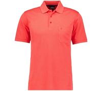 RAGMAN Softknit Regular Fit Poloshirt Kurzarm rot