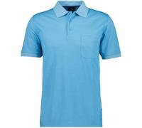 RAGMAN Herren Softknit-Polo mit Brusttasche, Kurzarm Ibiza Blau-742, M