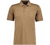 RAGMAN Softknit Regular Fit Poloshirt Kurzarm braun