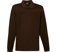 RAGMAN Herren Softknit-Polo mit Brusttasche, Langarm