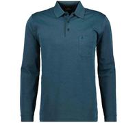 RAGMAN Herren Softknit-Polo mit Brusttasche, Langarm Dunkelgrün-357, 3XL