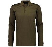 RAGMAN Herren Softknit-Polo mit Brusttasche, Langarm Dunkles Khaki-803, XL