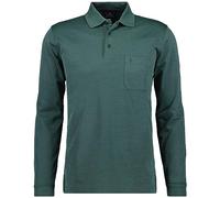 RAGMAN Herren Softknit-Polo mit Brusttasche, Langarm Moosgrün-318, XL