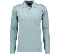 Ragman Longsleeve Poloshirt Regular Fit mit Brusttasche Einfarbig Grün L