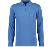 RAGMAN Herren Softknit-Poloshirt Langarm mit Zip XXL, Aqua-702