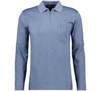 RAGMAN Herren Softknit-Poloshirt Langarm mit Zip Taube-073, XL