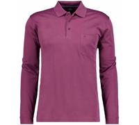 RAGMAN Herren Softknit-Poloshirt mit Brusttasche, Langarm