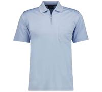 RAGMAN Herren Softknit-Poloshirt mit Reissverschluss