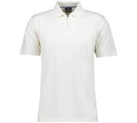 RAGMAN Softknit Regular Fit Poloshirt Kurzarm weiss