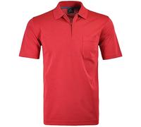RAGMAN Herren Softknit-Poloshirt mit Zip 3XL, Erdbeere-665