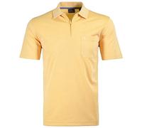 RAGMAN Herren Softknit-Poloshirt mit Zip Gelb-056, M