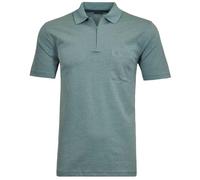 RAGMAN Herren Softknit-Poloshirt mit Zip Salbei-344, L
