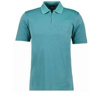 RAGMAN Herren Softknit-Poloshirt mit Zip Smaragd-340, XL