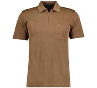 RAGMAN Regular Fit Poloshirt Kurzarm zimt