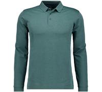 RAGMAN Soft Knit Regular Fit Longsleeve Poloshirt moosgrün, Einfarbig