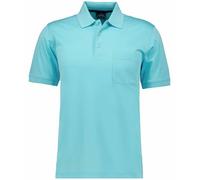 RAGMAN Herren Softknit-Poloshirt Uni, mit Brusttasche