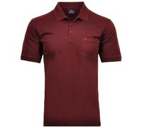 Ragman Herren Poloshirt Softknit – kurzarm, Brusttasche, Knopfleiste, Baumwollmischung – XL Rot