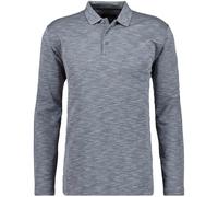 RAGMAN Softknit Regular Fit Longsleeve Poloshirt silbergrau, Einfarbig