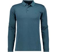 RAGMAN Soft Knit Modern Fit Longsleeve Poloshirt dunkelgrün, Einfarbig
