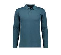 RAGMAN Soft Knit Regular Fit Longsleeve Poloshirt dunkelgrün, Einfarbig
