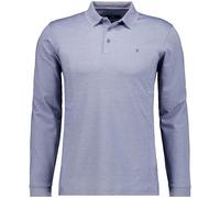RAGMAN Soft Knit Modern Fit Longsleeve Poloshirt taube, Einfarbig