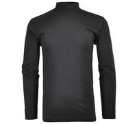 Stehkragenshirt langarm - Farbe - schwarz - Größe - XXL