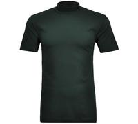 RAGMAN Herren Stehkragenshirt Kurzarm M, Dunkelgrün-386