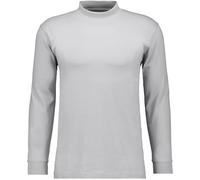 RAGMAN Herren Stehkragenshirt Langarm 400160, Silber, L