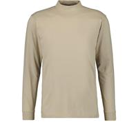 RAGMAN Herren Stehkragenshirt Langarm Beige-Melange-081, 3XL