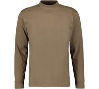 RAGMAN Herren Stehkragenshirt Langarm Kastanie-089, 3XL