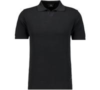 RAGMAN Herren Strick-Pullover Kurzarm, Resortkragen Schwarz-009, M