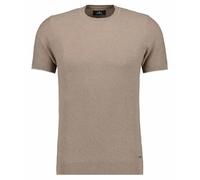 RAGMAN Herren Strick-Pullover Kurzarm, Rundhals Beige-Melange-081, L