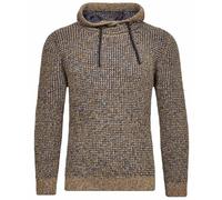 RAGMAN Herren Strick-Pullover mit Maseltov-Kragen Okker-157, XL