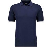 Ragman Rundhalspullover Herren Kurzarm Feinstrick 100% Baumwolle marineblau Gr. 50