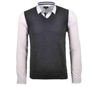 RAGMAN Regular Fit Pullunder anthrazit, Einfarbig