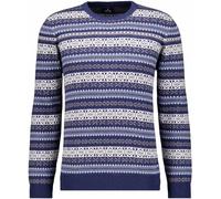 RAGMAN - Strickpullover Jacquard marine - Gr. - L