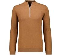 RAGMAN Herren Strickpullover mit Stehkragen, Baumwolle/Kaschmir Kastanie-089, L