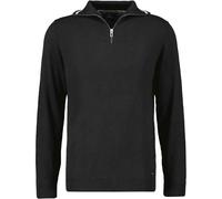 RAGMAN Herren Strickpullover mit Stehkragen und Zip XL, Schwarz-009