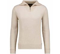 Rundhalspullover RAGMAN, Herren, Gr. 52, beige (beige, melange, 820), 95% Baumwolle 5% Kaschmir, Pullover Rundhalspullover (74995437-L) beige, melange, 820