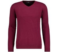 RAGMAN Herren Strickpullover mit V-Ausschnitt, Baumwolle/Kaschmir Portwein-696, XL