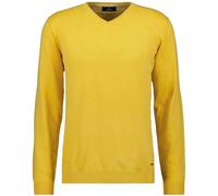 RAGMAN Herren Strickpullover mit V-Ausschnitt, Baumwolle/Kaschmir Zitrone-532, L