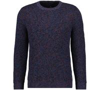 RAGMAN Herren Strickpullover Tweed Blau-rot-167, L
