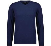 Ragman Herren Strickpullover Uni V Neck Blau value Marine M