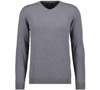 Ragman Herren Strickpullover Uni V NeckGrau valueMittelgrau M